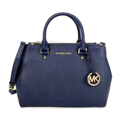 nylon blue medium michael kors handbag|Michael Kors opened satchel purse.